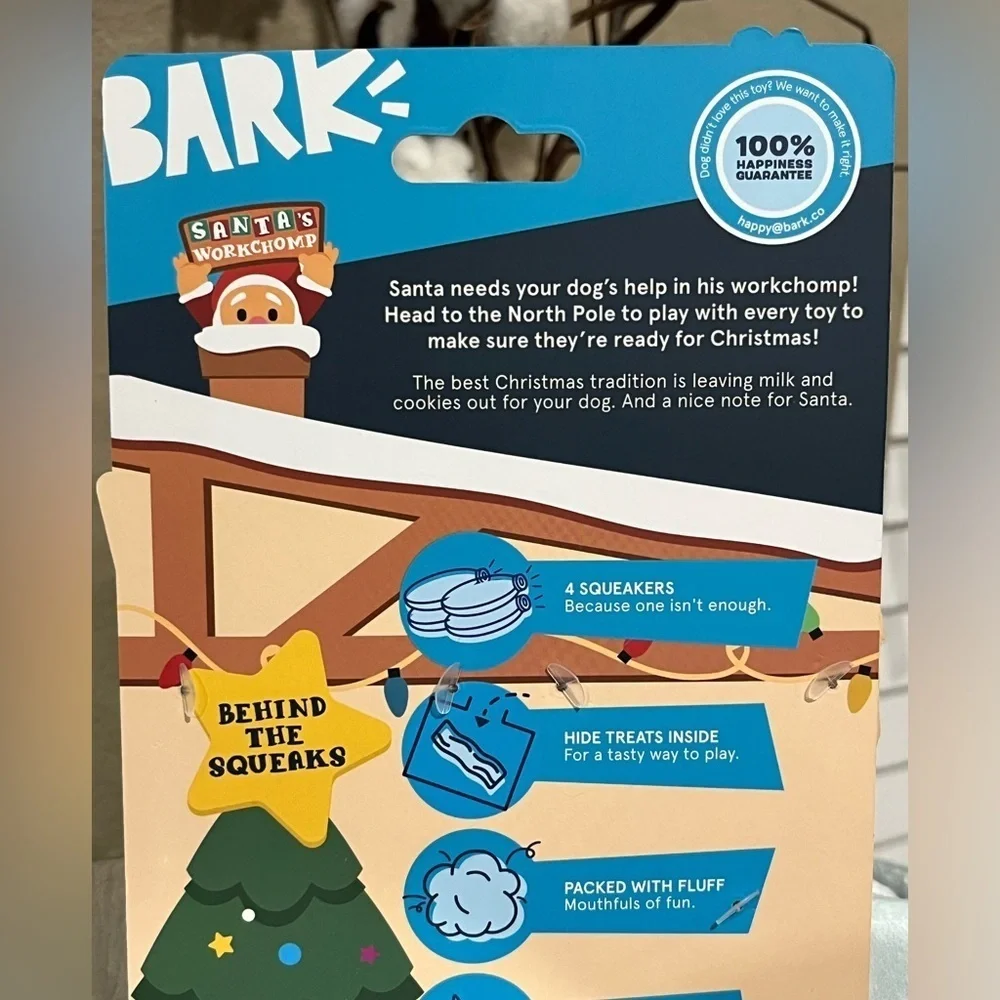Bark Santa's Workshop Toy Set for Dogs, new!